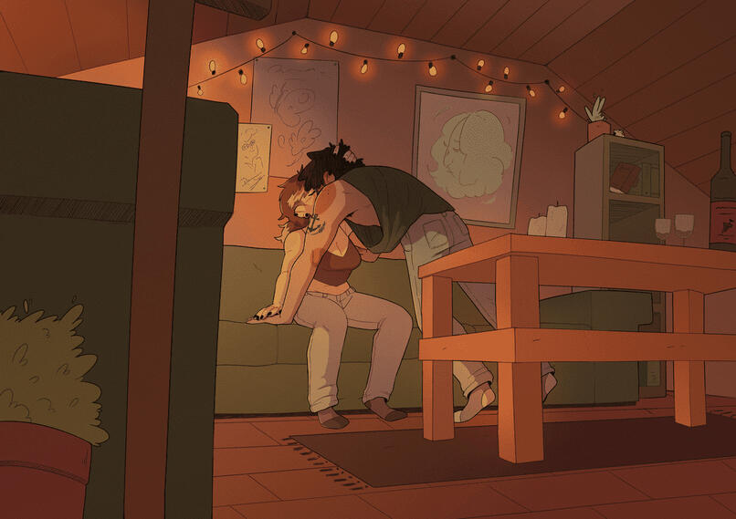 Couch Kiss